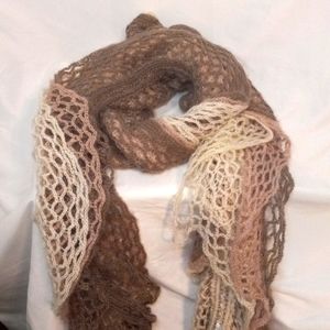 3 for $10 tri color crochet fashion scarf
